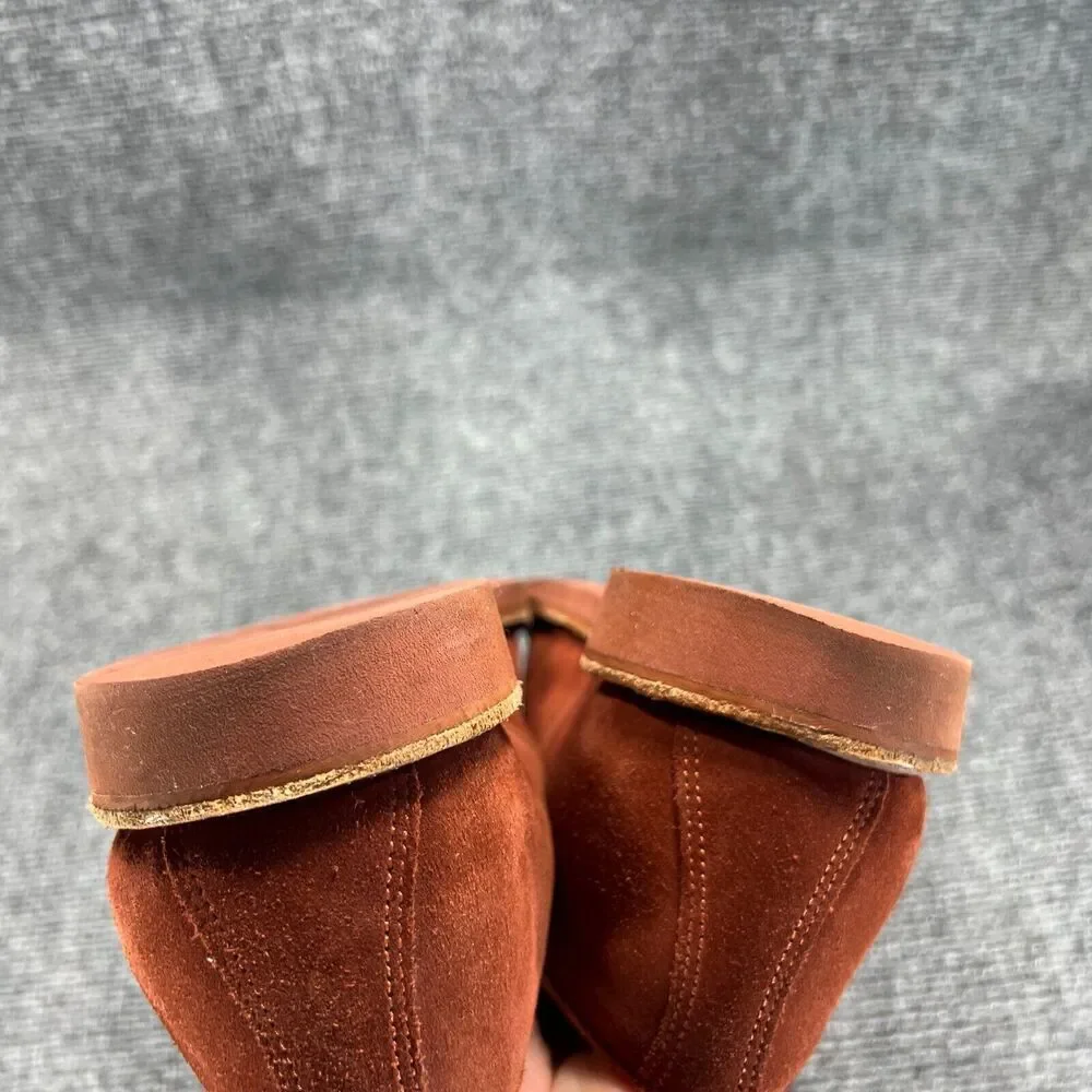 Walk-Over Geo E Keith Vintage Lace Up Oxford Shoes Mens 9 Burnt Orange Suede